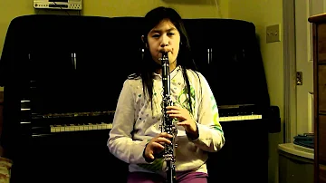 F major and G major scales Clarinet with arpeggio