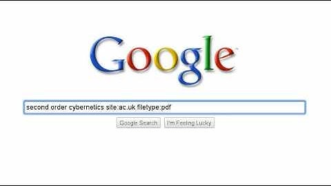 Varying search terms: second order cybernetics
