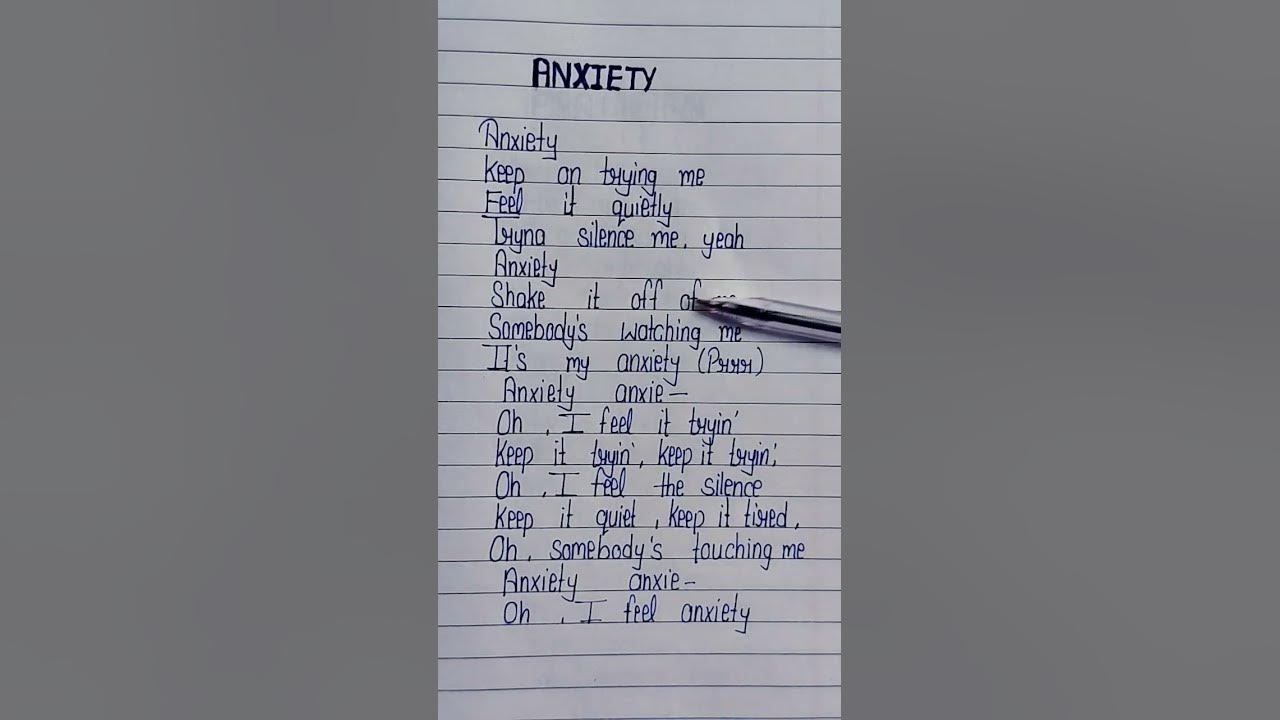 Anxiety song lyrics doechii anxiety songlyrics youtube
