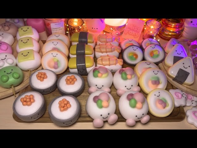 Wax vs Nail Polish Cracking Sushi Jellycats🍣 | Crunchy & Satisfying ASMR | 4K