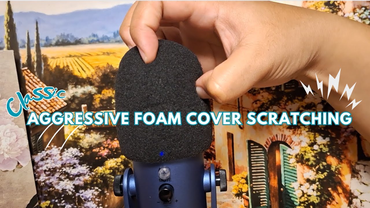 Classic Aggressive Foam Mic Scratching, no talking 😉 - YouTube