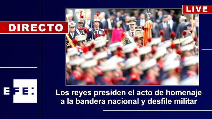 🔴📡 Los reyes presiden el acto de homenaje a la bandera nacional y desfile militar
