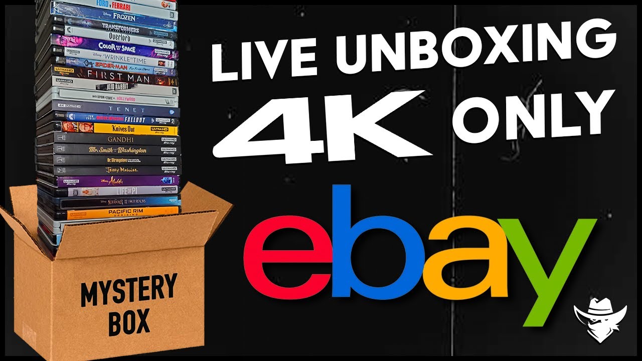 LIVE unboxing a mystery eBay box full of 4k blu-rays! SEALED STEELBOOKS ...