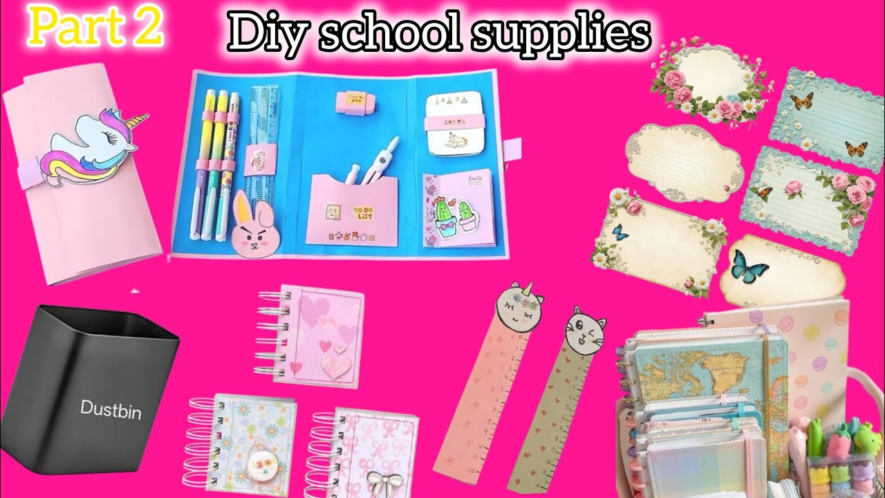 Diy 5 *Unique* School supplies hacks for students | Part - 2 | #Diy # ...