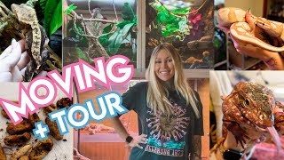 🐸🐍 Moving ALL My Animals + New Room Tour!