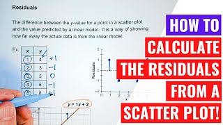 Calculating Residuals of a Scatter Plot