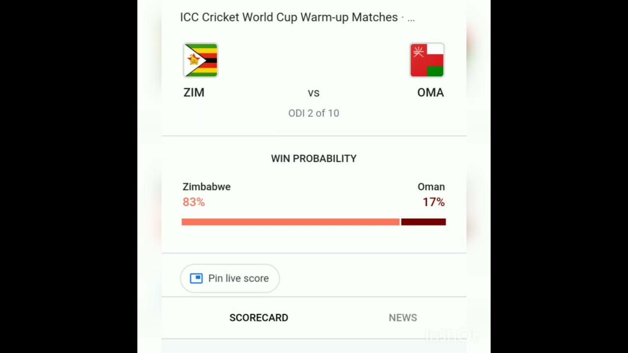 WORLD CUP WARM-UP ZIM VS OMA 