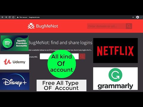 Amazing website / BugMeNot.com  best website free username and password / Free username and password