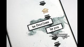 Line Up Separate Words In Misti - Be Fearless - Visible Image