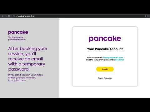How to: Log In to your Pancake account