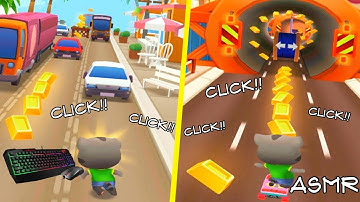 ASMR 🎟️ Talking Tom Gold Run ASMR KEYBOARD AND MOUSE🔊 | ASMR 🎟️ Talking Tom Gold Run‬ - Gameplay!!