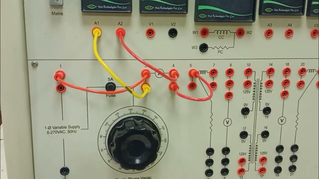 Experiment 2 Transformer open circuit test YouTube