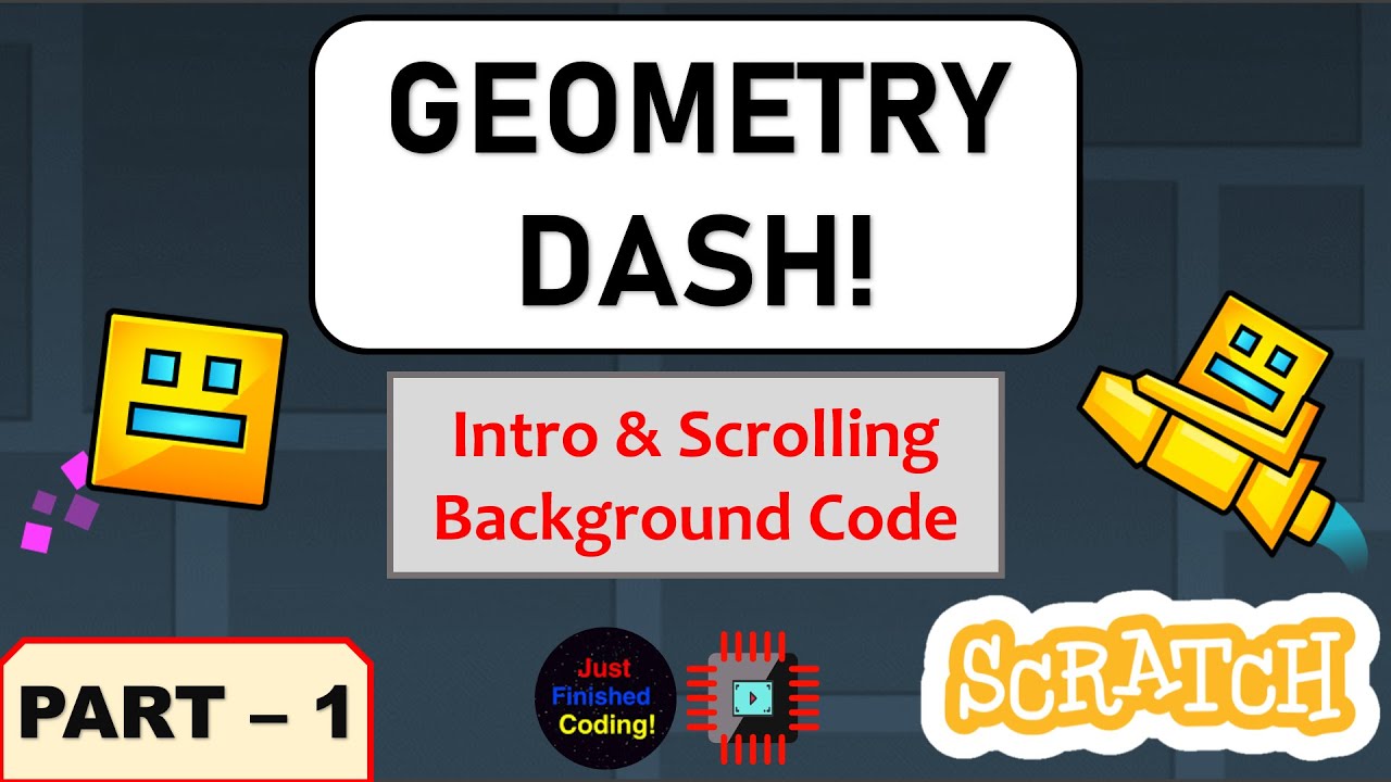 Scratch Geometry Dash tutorial! [Part 1] 