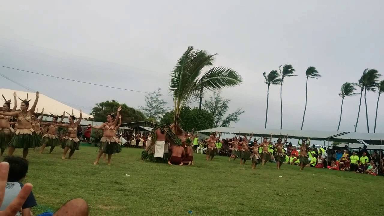 Polynesian Palm Tree Raising Dance 2016 "Heiva I Kauai" Tahitian