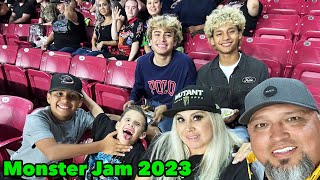 We attended Monster Jam in Glendale AZ 2023 | D&amp;D Family Vlogs
