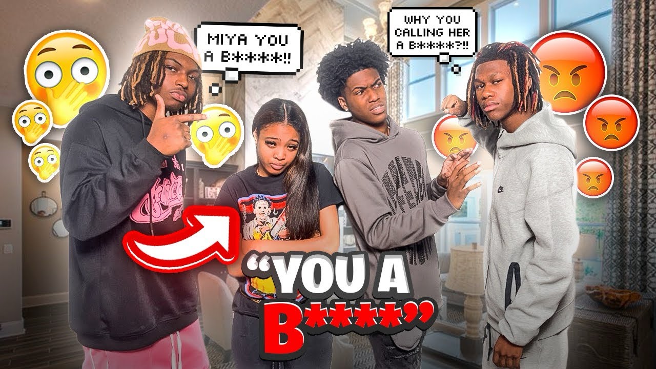 CALLING MIYA THE B-WORD IN FRONT OF JACKSON PRANK😱‼️ *MUST WATCH*
