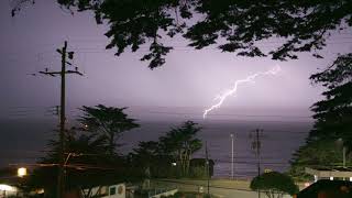 August 16th 2020 Bay Area Lightning Storm from the Coast Compilation