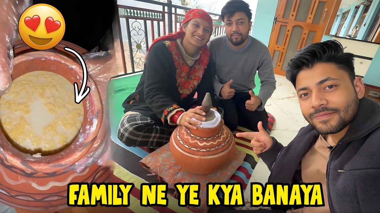 Family Ke Sath Ghar Pe Banaya Ghee😋😍 || Sanjay Chauhan