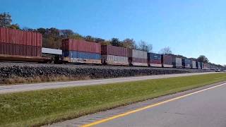 Chasing a Norfolk Southern Doublestack Train headed Southbound Portsmouth Ohio (part 2)