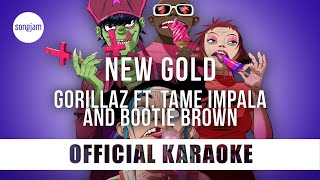 Gorillaz - New Gold ft. Tame Impala and Bootie Brown (Official Karaoke Instrumental) | SongJam