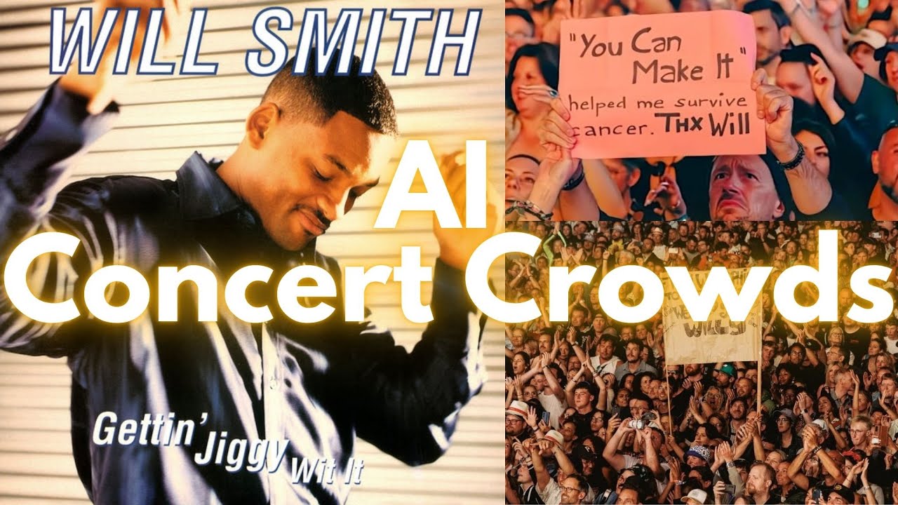 Will Smith's concert crowds are real, but AI is blurring the lines