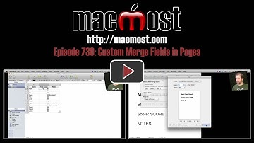 Custom Merge Fields In Pages (MacMost Now 730)