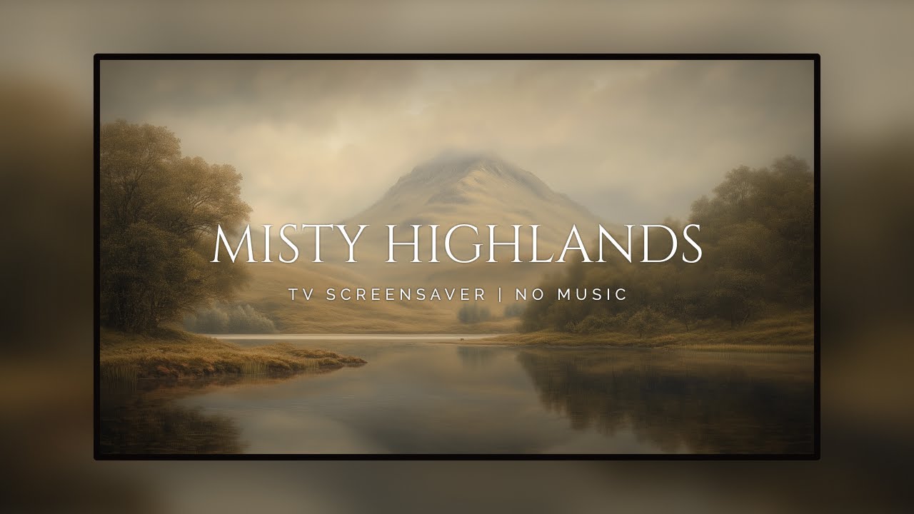 TV Screensaver | Misty Autumn Highlands: 3 Hours of Relaxing Art for Fall and Autumn Ambience