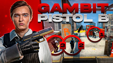 Gambit Vertigo B Pop T Pistol Tactic (PRO CS:GO Strategy)