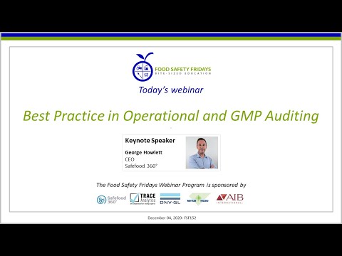 Best Practice in Operational and GMP Auditing