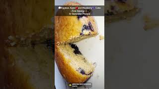AI Generated Recipe : Eggless Apple🍎 and Blueberry🫐 Cake #firstattempt #inspiredtoinspire
