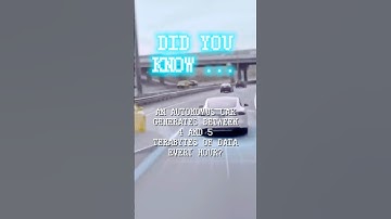 The DATA of an AUTONOMUS Car? #short #facts #data #technology #autonomouscars #cars #tesla
