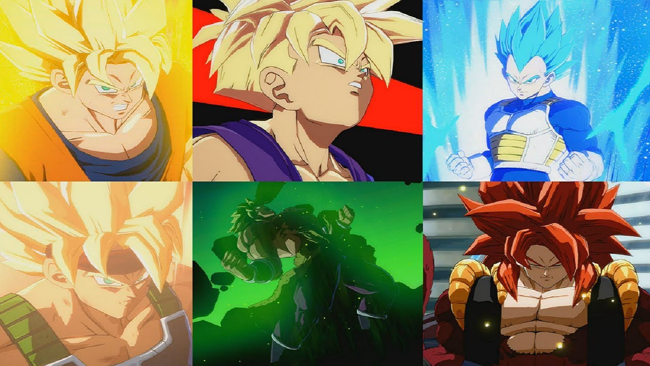 Dragon Ball Fighterz All Transformations