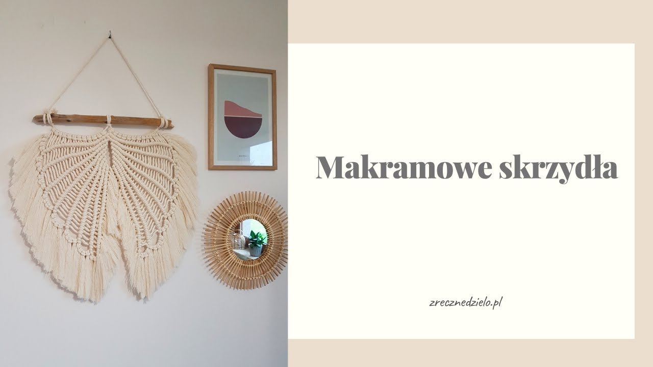 Makramowe skrzydła