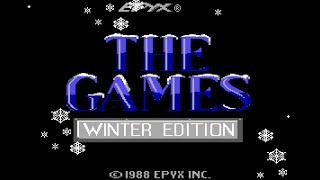 The Games : Winter Edition (PC) - Écran-titre (EGA, haut-parleur interne) - 1080p