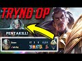 TRYNDAMERE PENTA KILL NEW PATCH 2.4 - PRO BUILD BY BEST JUNGLER EU DOOM