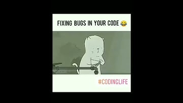 Fixing Bugs in your code #funny 😂😂 software developer life