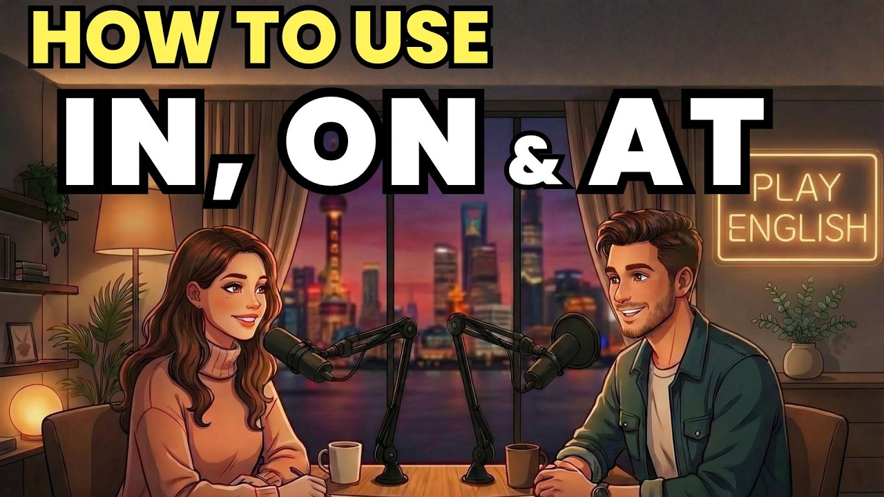 Learn English with Real Conversations Podcast | How to Use “IN”, “ON”, and “AT” in Everyday English