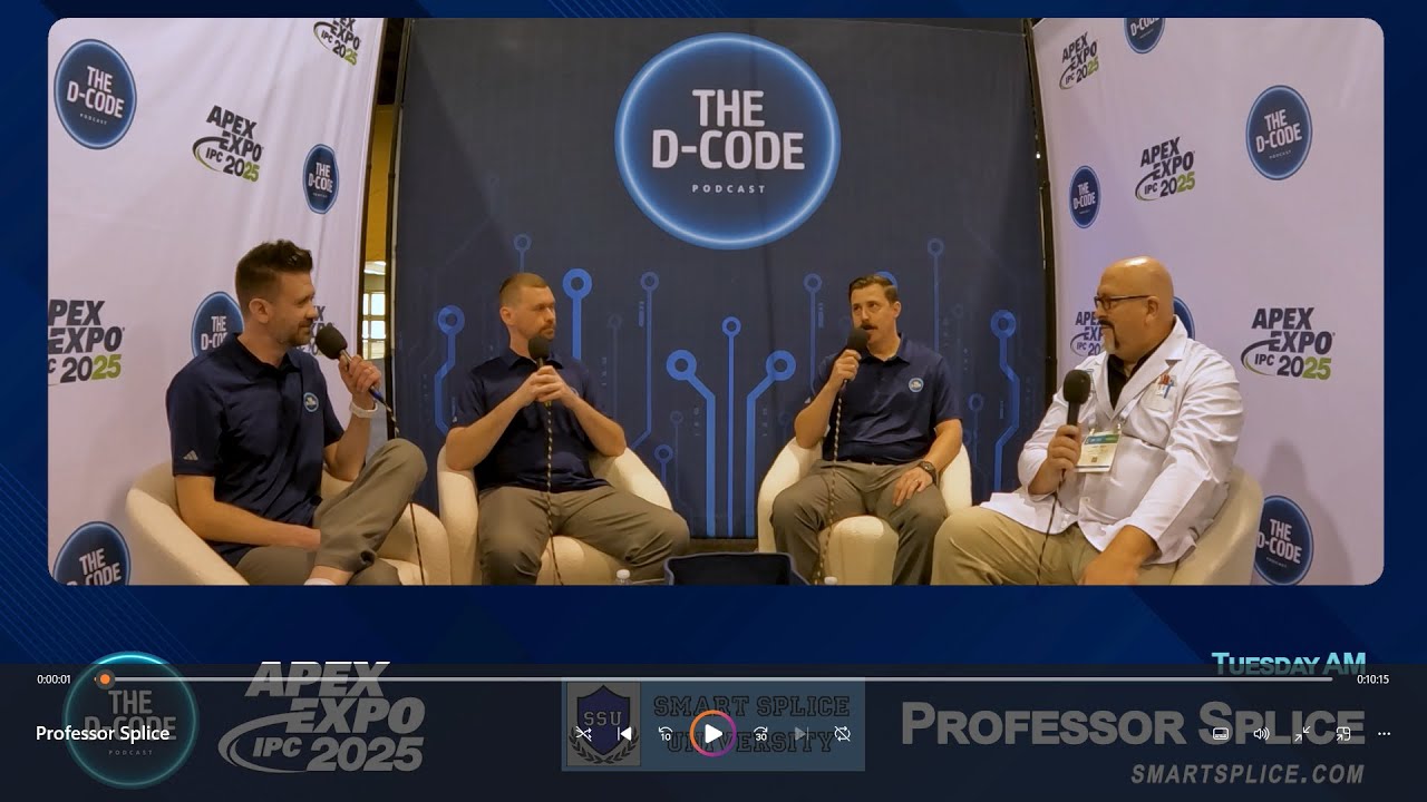 Professor Splice on the D-Code Podcast at IPC/Apex 2025