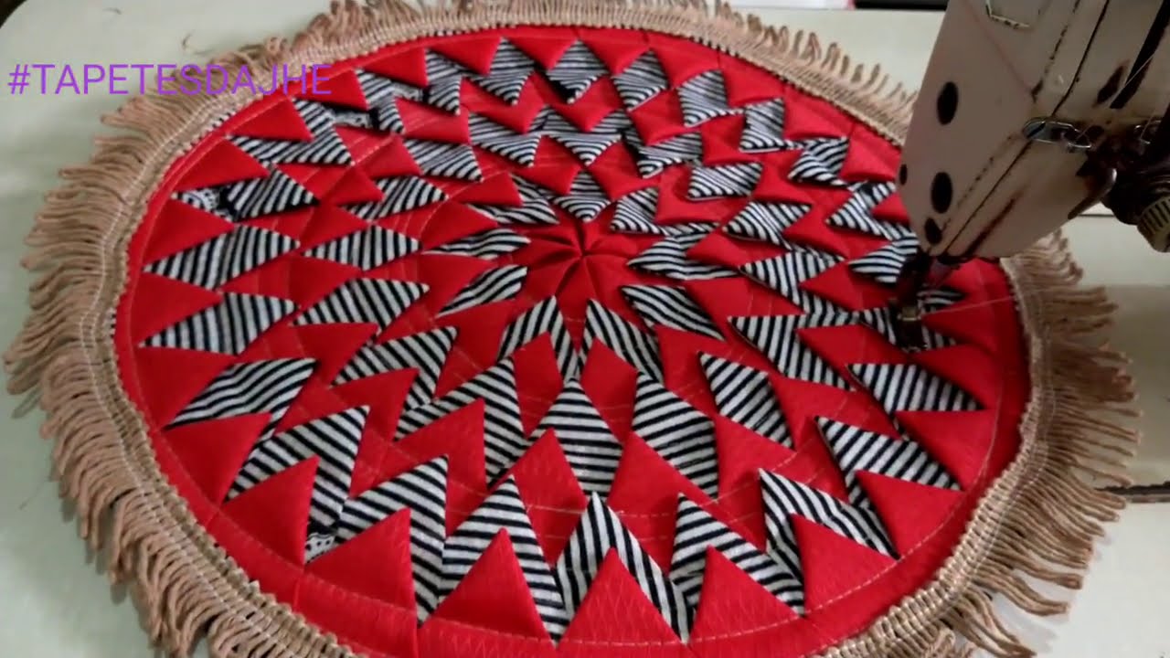 TAPETE BICO PRA DENTRO 😍 #passoapasso #tapetesdajhe