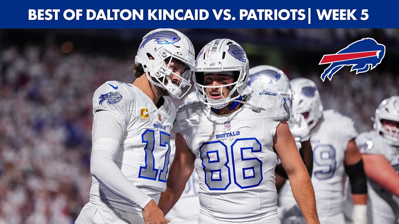 Buffalo Bills TE Dalton Kincaid's Best Plays From Career Game vs. Patriots | Week 5