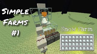 Simple Farms #1 - Snow Farm (Minecraft Bedrock Edition)