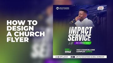 How To Make a CHURCH FLYER with Pictures | Photoshop Tutorials