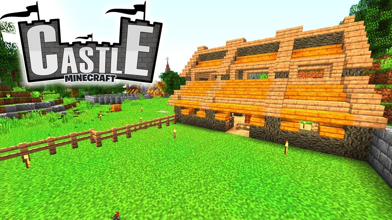 Pferdestalle Timelapse Marktplatz Pflastern Minecraft Castle 10 Ancient Warfare 2 Mod Youtube