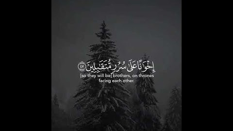 إِنَّ الْمُتَّقِينَ فِي جَنَّاتٍ وَعُيُونٍ/آيات من سورة الحجر