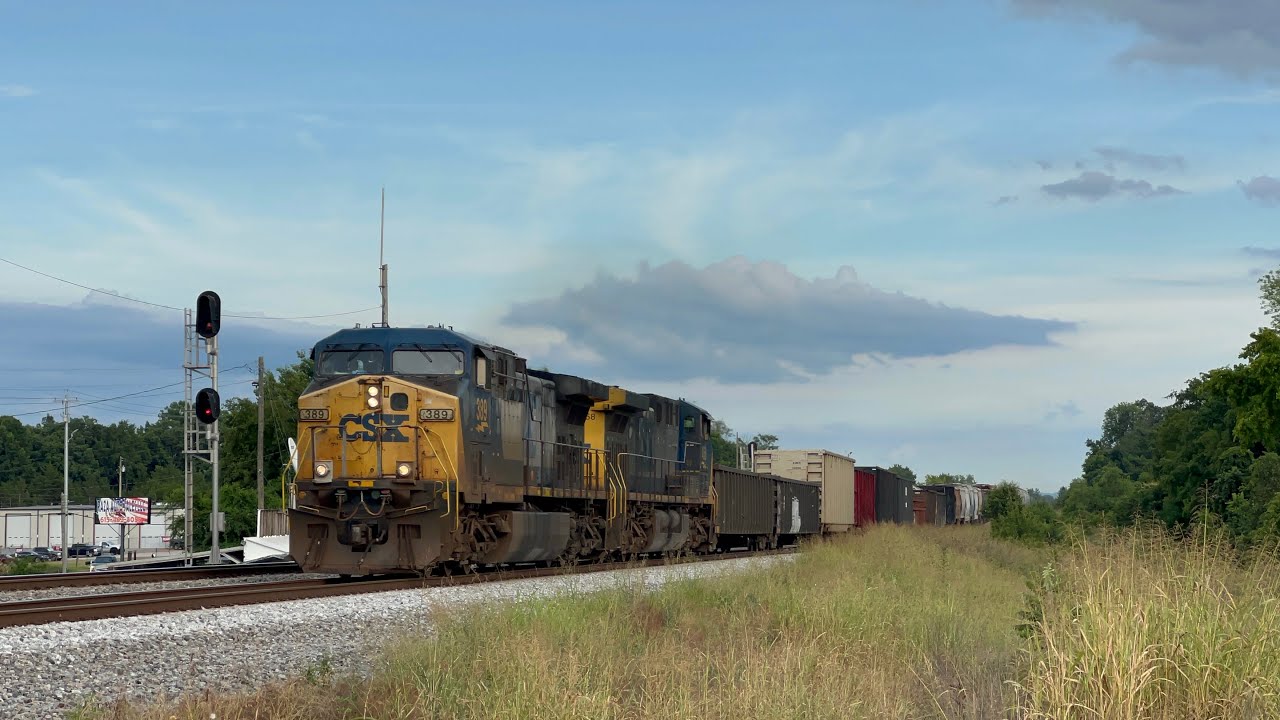 CSX AC44CW 389 Leads YN2 Duo on Manifest M514-04 on 7/5/24 - YouTube