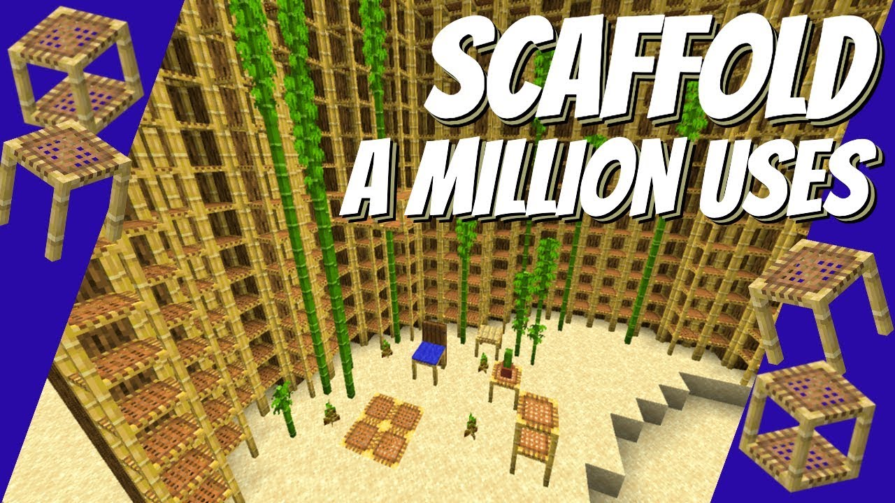 Scaffold In Minecraft: How to use Scaffold & Some Fun Building Ideas  Minecraft 24.244+ (Avomance 20249)