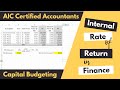IRR (Internal Rate of Return) Calculation in Excel Manually - AIC Certified Accountants