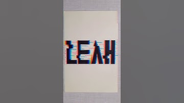 Writing Your Name(GLITCH) 🔥 #art #glitch #shorts