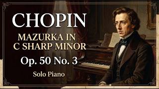 Frederic Chopin - Mazurka In C Sharp Minor, Op. 50 No. 3 | Classical Piano
Listen to the intricate and dramatic Frederic Chopin - Mazurka In C Sharp Minor, Op. 50 No. 3. Written and published in 1842, this piece is the third in a set of three mazurkas that showcase Chopins growing interest in counterpoint following his study of Cherubini’s 1837 book on the subject.
This masterpiece is renowned for its polyphonic writing. It opens with a delicate and subtle theme expressed in the form of a canon, which is then masterfully contrasted with the full, tempestuous sound of a mazur counter-theme. The work features an endless narration of rhythms and tones, eventually moving toward a dramatic watershed—a final culmination in a contrapuntal, chromaticised stretto. The movement eventually quiets and subsides, leaving a haunting impression.
🔔 Subscribe to LIMO Recording Studio: http://www.youtube.com/@LIMORecordingStudio
Follow us:
• Facebook: https://www.facebook.com/LIMO-Recording-Studio-772572646211892/
• Twitter/X: https://twitter.com/KontaktLimo
License Information:
The composition Frederic Chopin - Mazurka In C Sharp Minor, Op. 50 No. 3 is in the Public Domain.
#Chopin #Mazurka #ClassicalMusic #PianoSolo #FredericChopin #RomanticEra #PianoMasterpiece #LimoRecordingStudio #PublicDomain #PianoMusic Frederic Chopin - Mazurka In C Sharp Minor, Op. 50 No. 3 | Classical Piano