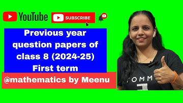 ICSE class 8,Previous year question papers of first term (2024-25)